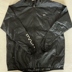RVCA Men's Charcoal Windbreaker Jacket